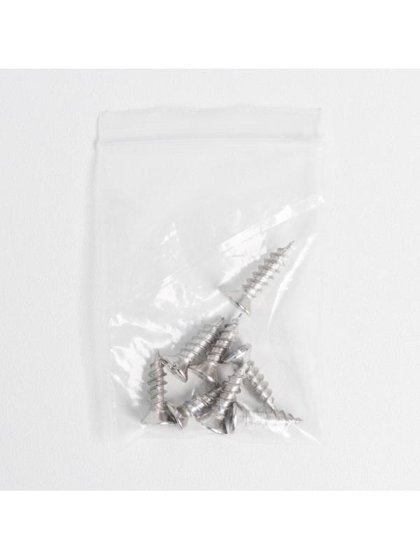 Набор крючков на липучке «Классик», 4 шт, цвет чёрный