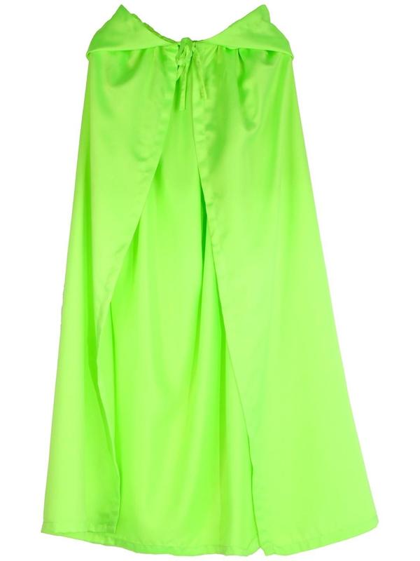 Карнавальный плащ детский,атлас,цвет салатовый длина 100см