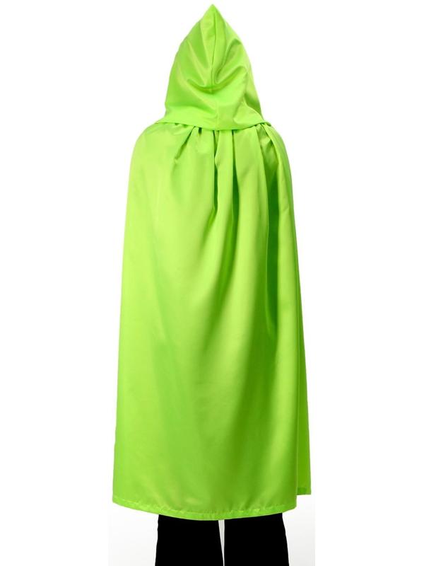 Карнавальный плащ взрослый,атлас,цвет салатовый длина 120см