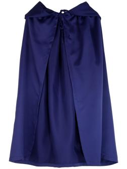 Карнавальный плащ детский,атлас,цвет синий длина 100см