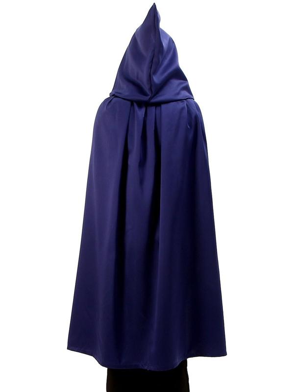 Карнавальный плащ детский,атлас,цвет синий длина 100см