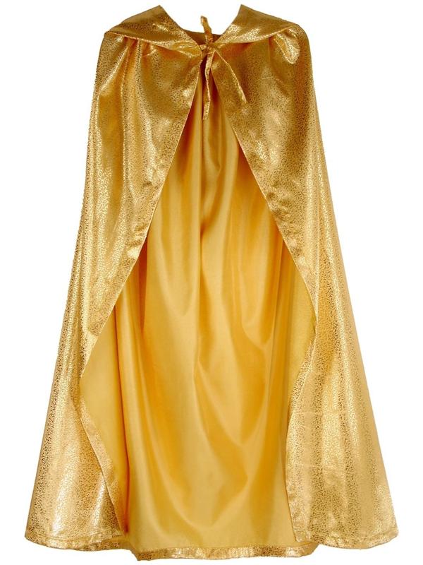Карнавальный плащ детский,атлас,цвет золото с завитком длина 85см