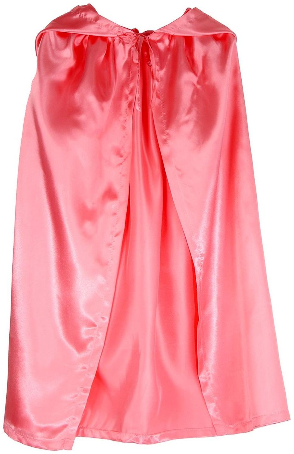 Карнавальный плащ детский,атлас,цвет коралловый длина 85см