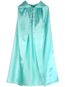 Карнавальный плащ детский,атлас,цвет мятный длина 100см