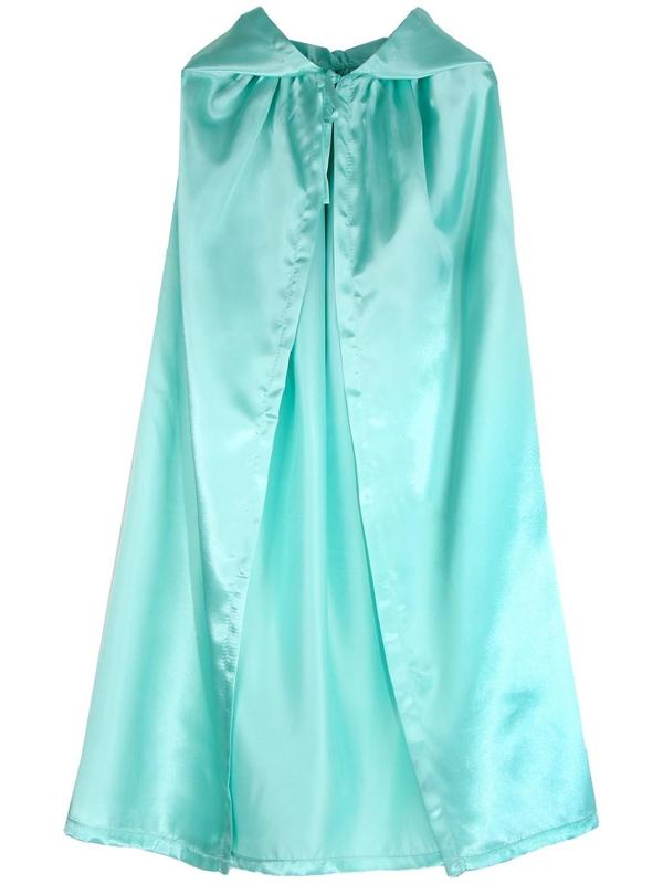 Карнавальный плащ детский,атлас,цвет мятный длина 100см