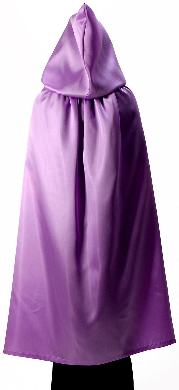 Карнавальный плащ детский,атлас,цвет фиолетовый длина 100см
