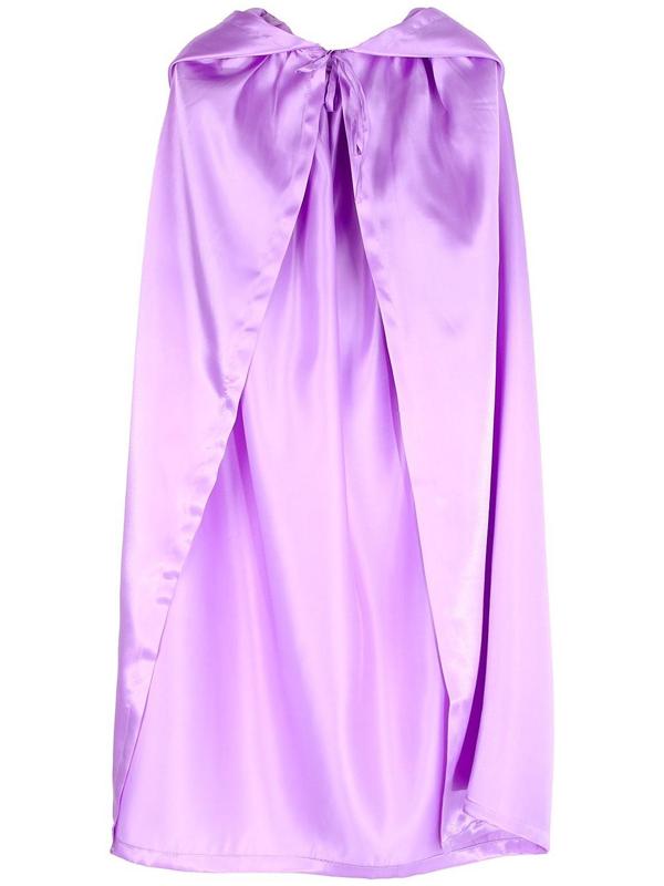 Карнавальный плащ детский,атлас,цвет фиолетовый длина 100см