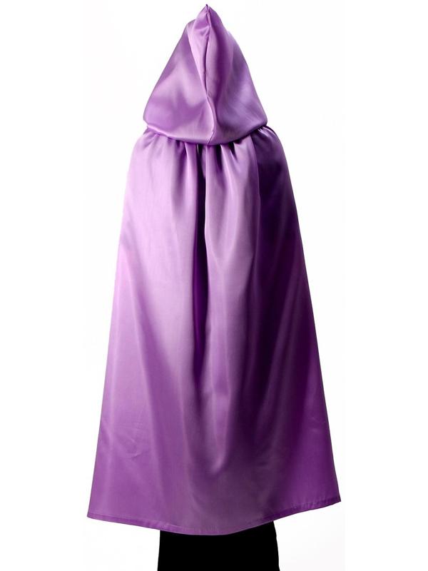Карнавальный плащ детский,атлас,цвет фиолетовый длина 100см