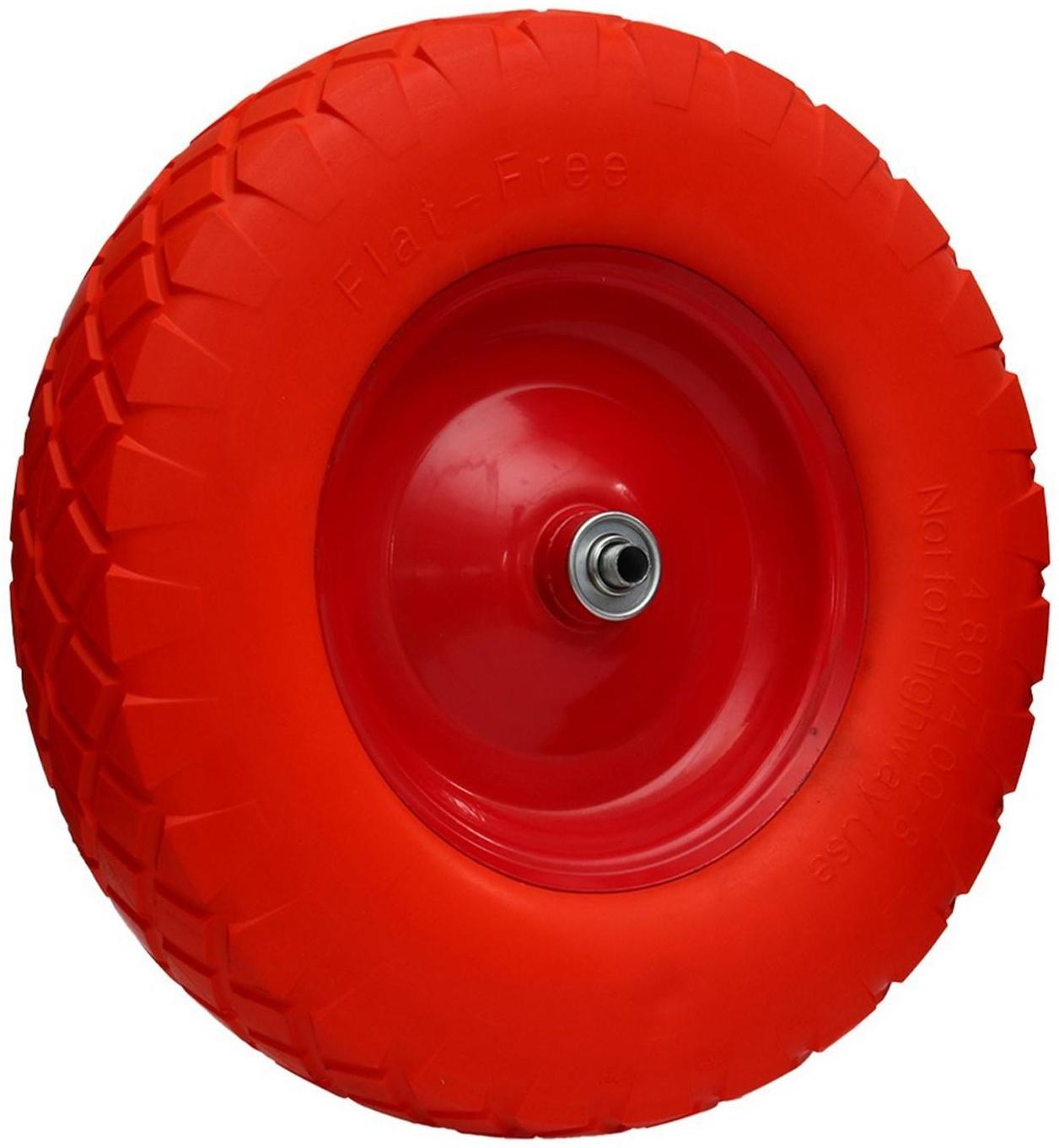 Колесо полиуретановое, d = 400 мм, ступица: диаметр 16 мм, длина 120 мм