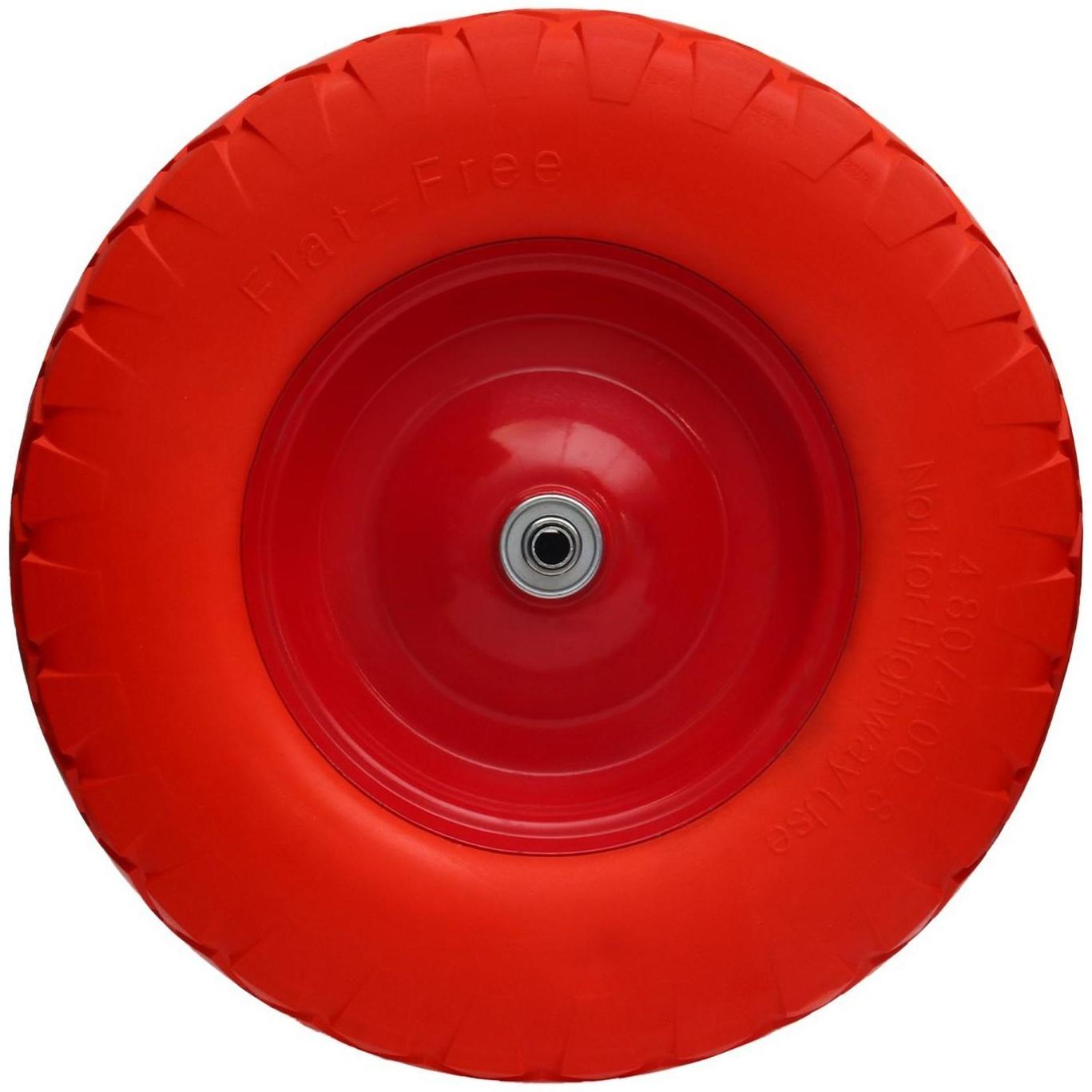 Колесо полиуретановое, d = 400 мм, ступица: диаметр 16 мм, длина 120 мм