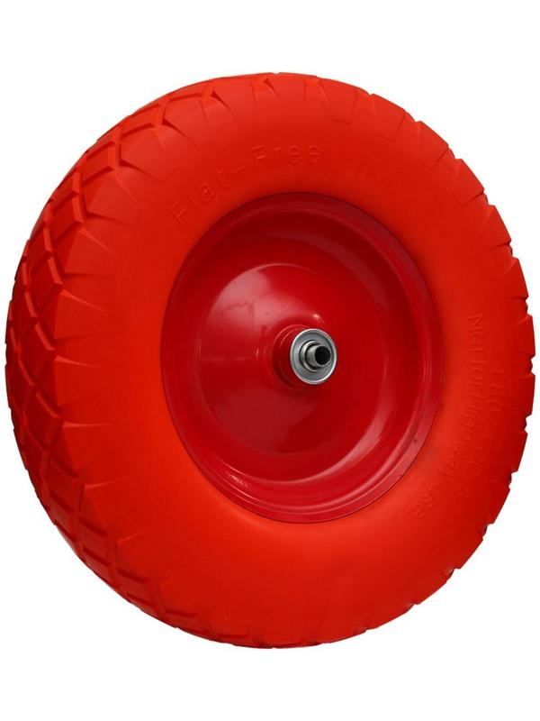 Колесо полиуретановое, d = 400 мм, ступица: диаметр 16 мм, длина 120 мм