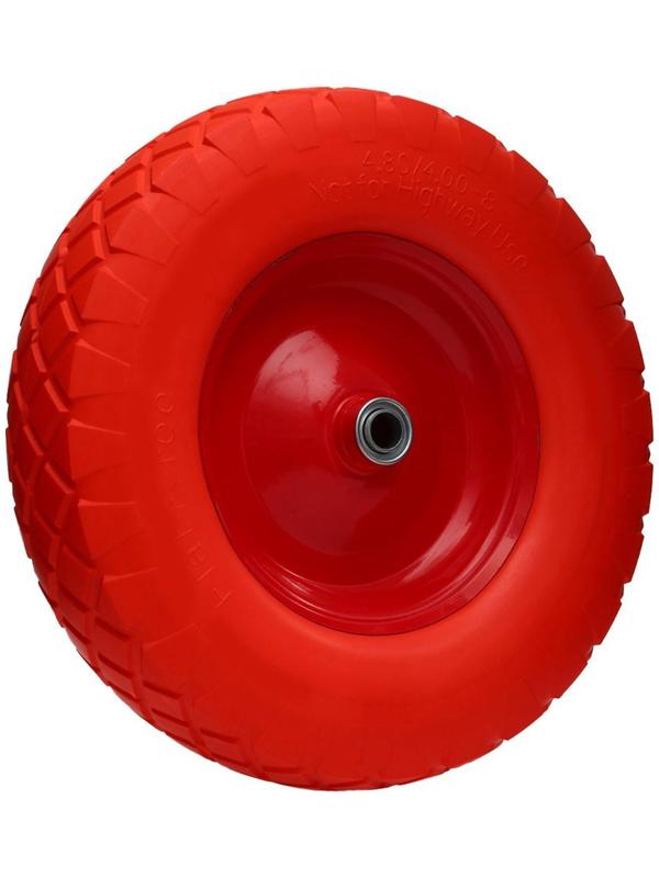 Колесо полиуретановое, d = 400 мм, ступица: диаметр 20 мм, длина 100 мм