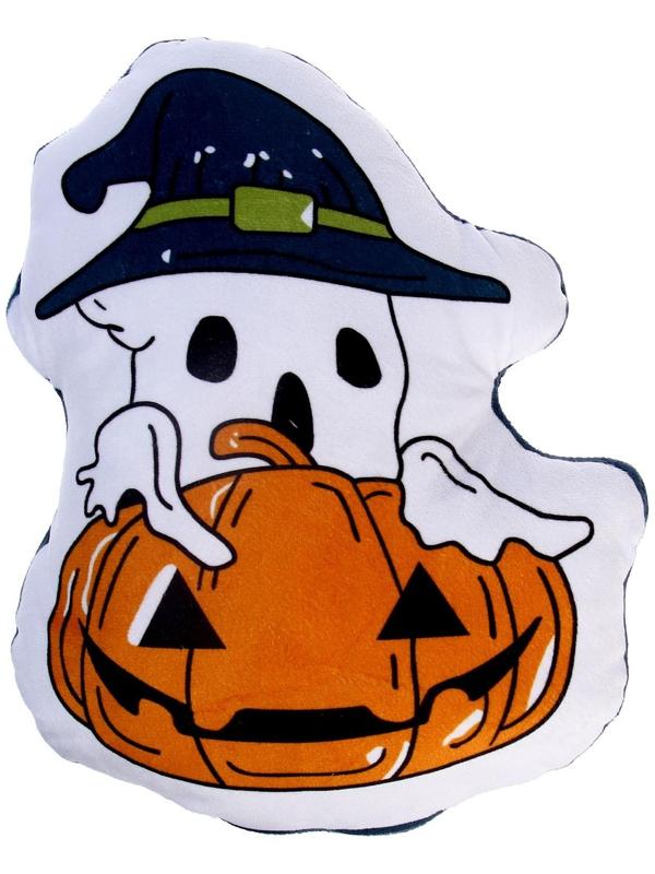 Мягкая игрушка «Привидение» с тыквой, цвет белый