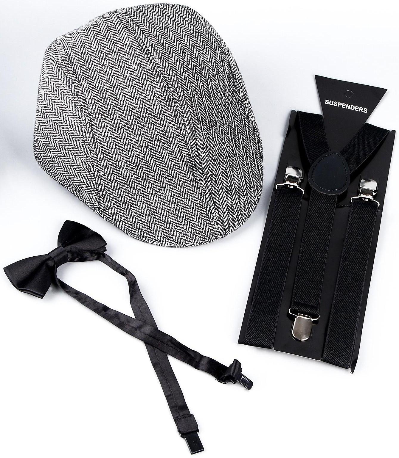 Карнавальный набор «Гангстер» (козырек+подтяжки+бабочка)