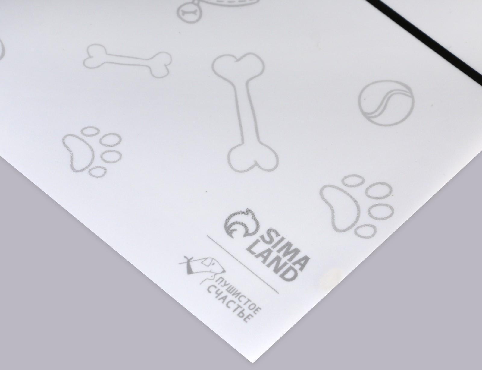 Коврик под миску «I love dogs», 43х28см