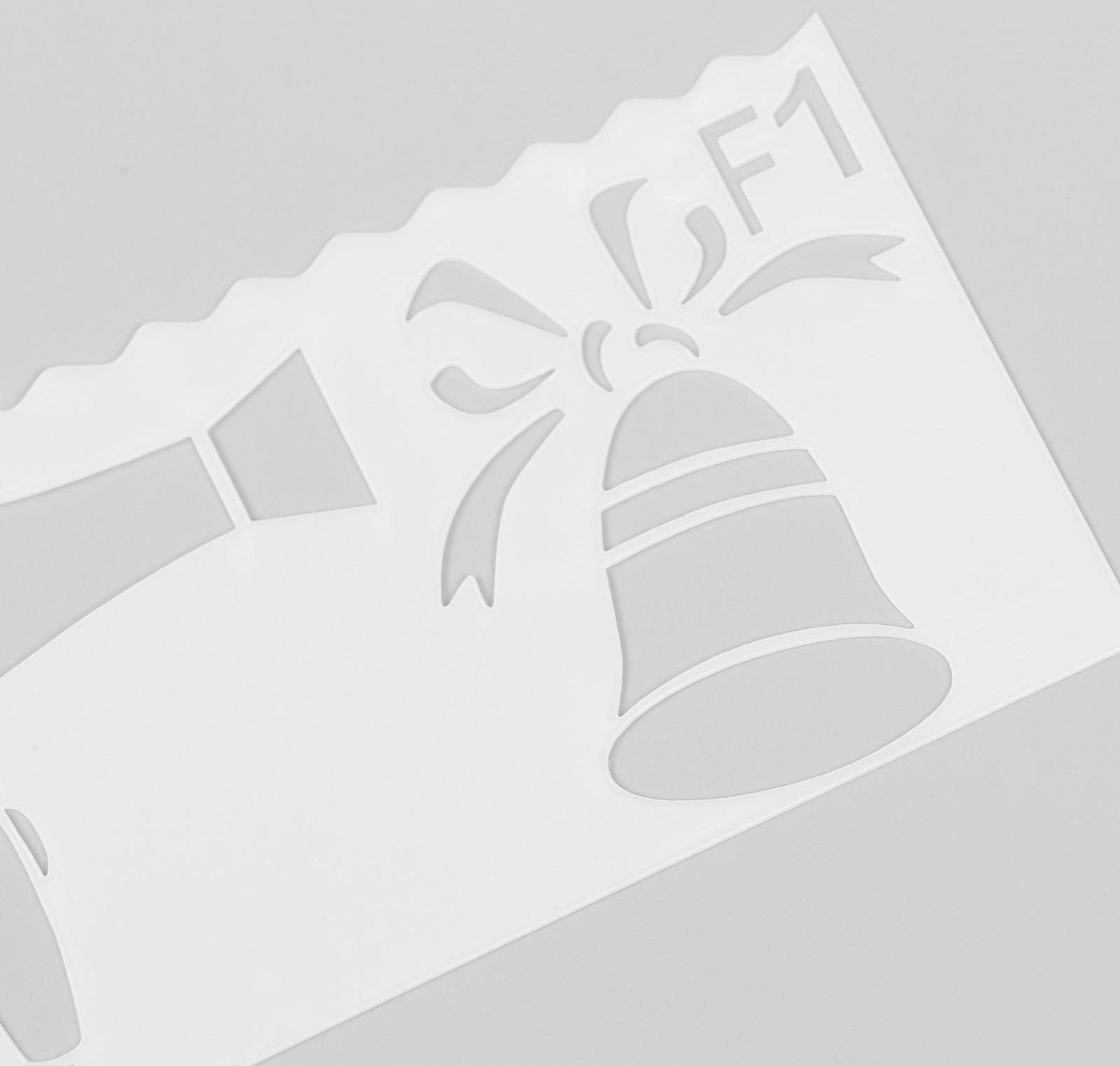 Трафарет с фигурным краем 