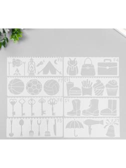 Трафарет с фигурным краем 