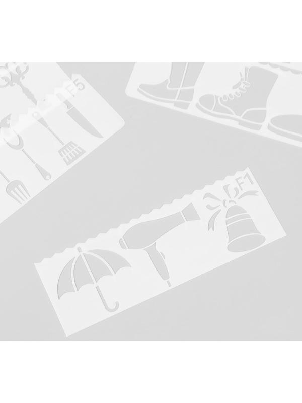 Трафарет с фигурным краем 