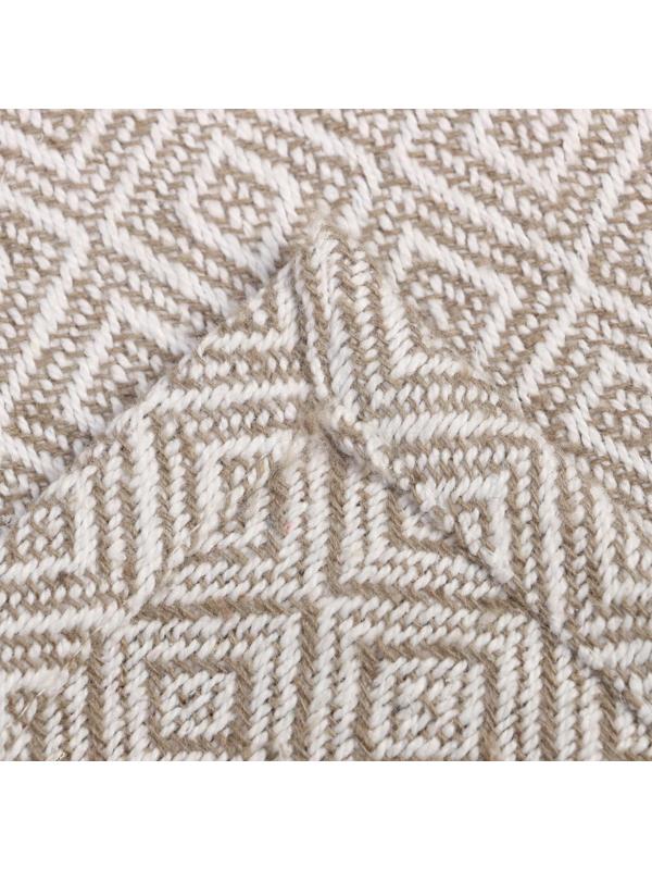 Плед Этель Diamond 200х220± 5 см, 450 гр/м2, цвет бежевый, хлопок 100%