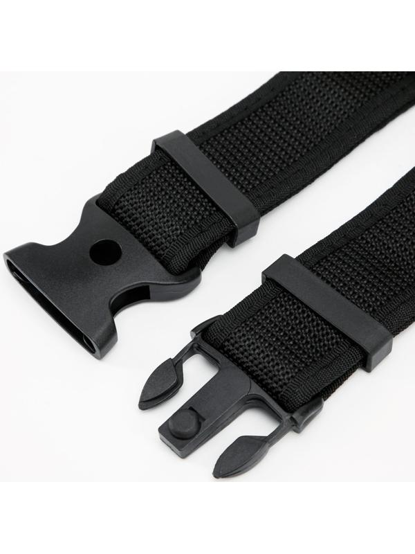 Ремень тактический, 125 см, ширирна 5 см, пряжка пластик, черный