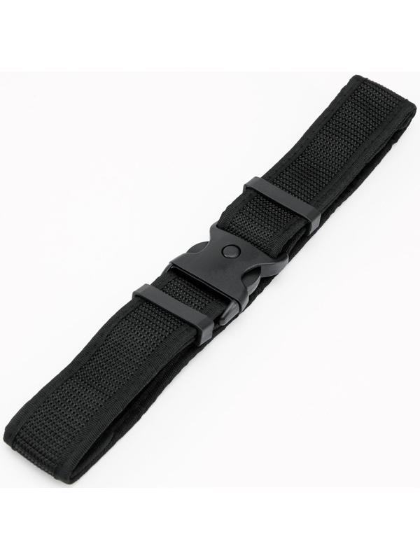 Ремень тактический, 125 см, ширирна 5 см, пряжка пластик, черный