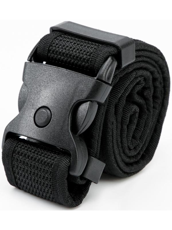 Ремень тактический, 125 см, ширирна 5 см, пряжка пластик, черный