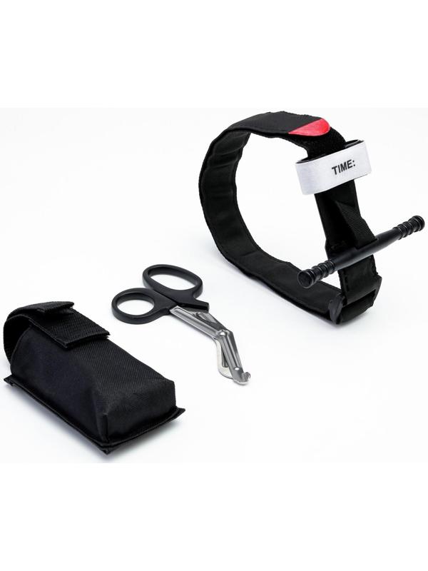 Набор спасательный: ножницы и турникет, в чехле, черный