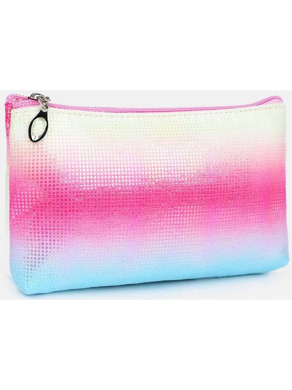 Набор косметичек 3 в 1 на молнии, цвет розовый