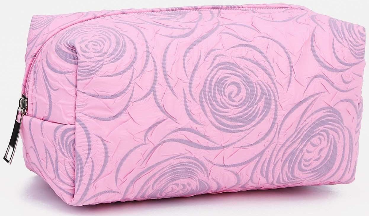 Набор косметичек 2 в 1 на молнии, цвет розовый