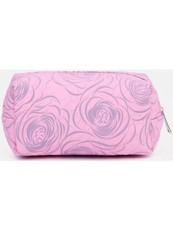Набор косметичек 2 в 1 на молнии, цвет розовый