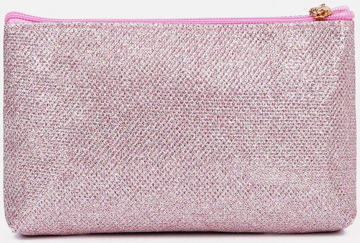 Набор косметичек 3 в 1 на молнии, цвет розовый