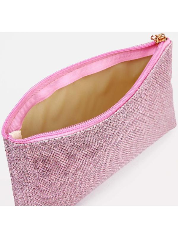 Набор косметичек 3 в 1 на молнии, цвет розовый