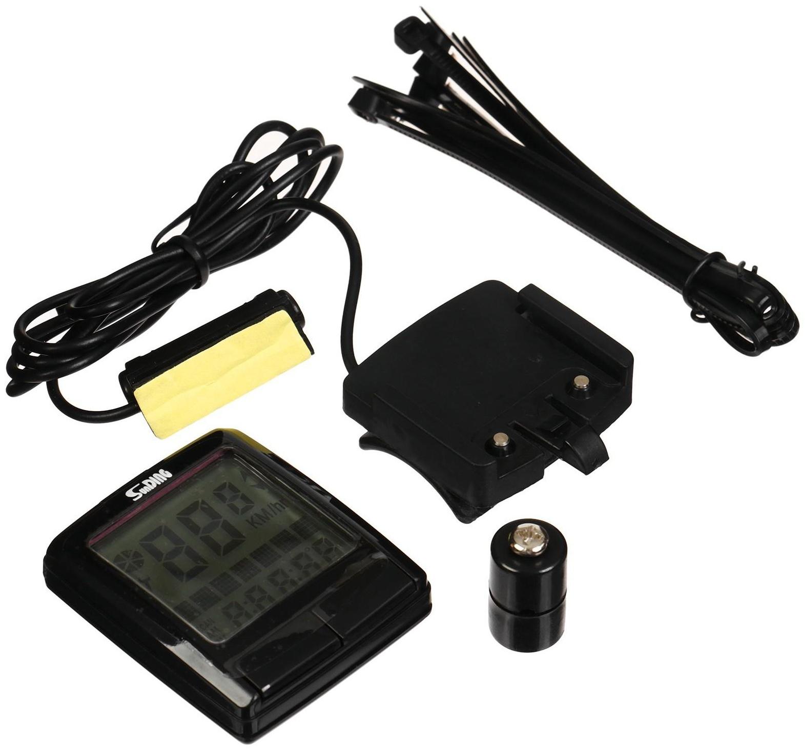 Велокомпьютер 19 функции, проводной SD-565B