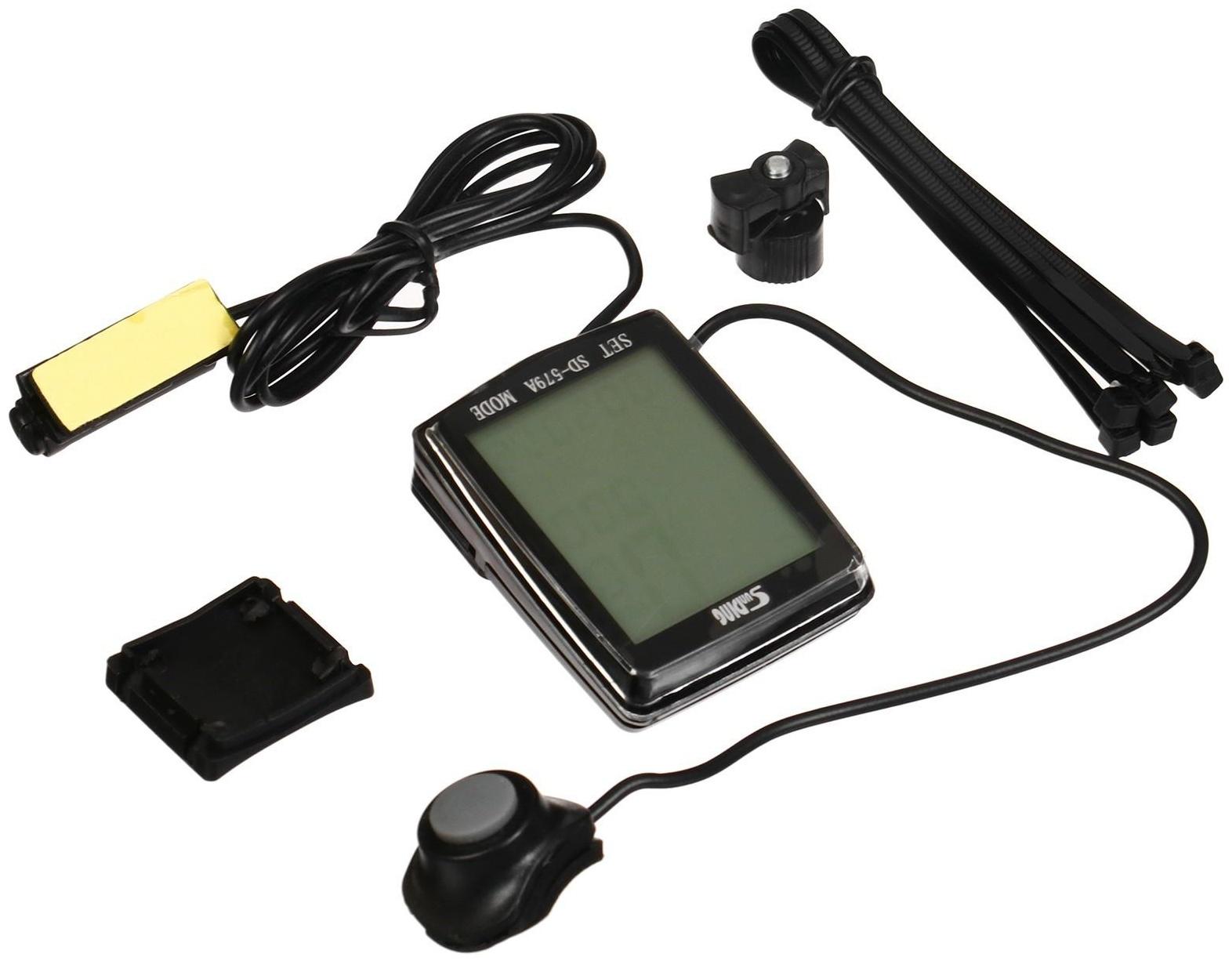 Велокомпьютер 19 функций, проводной SD-579A