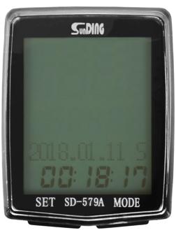 Велокомпьютер 19 функций, проводной SD-579A