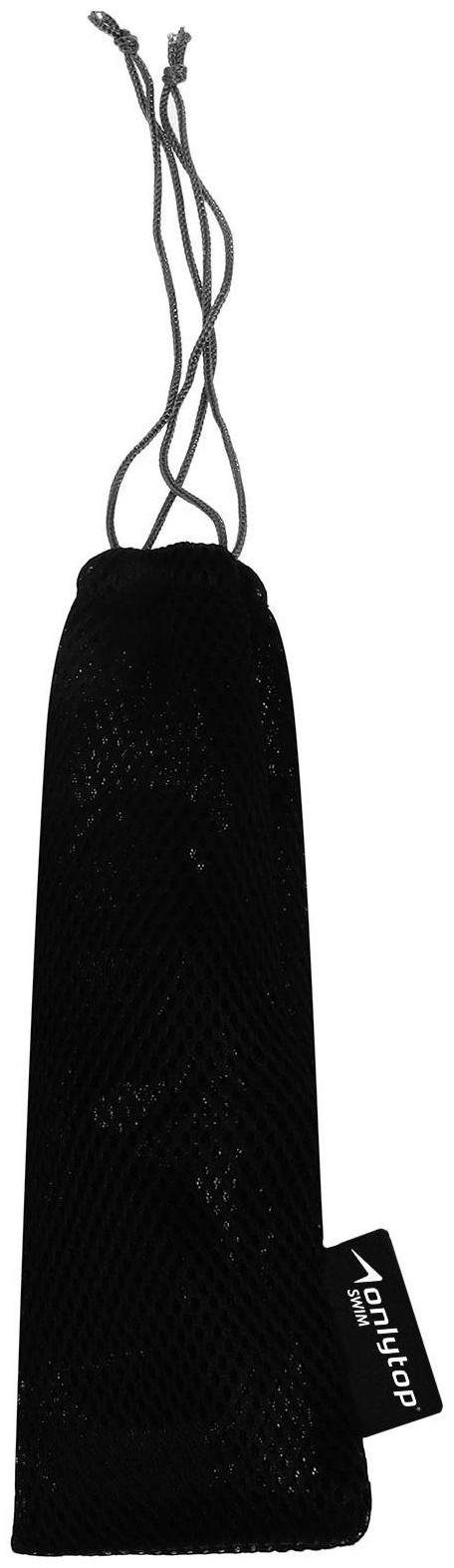 Очки для плавания + набор носовых перемычек, цвет чёрный