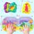 Набор игрушек для ванной/купания «Удивительный мир динозавтров»: книжка непромакашка и пальчиковый театр