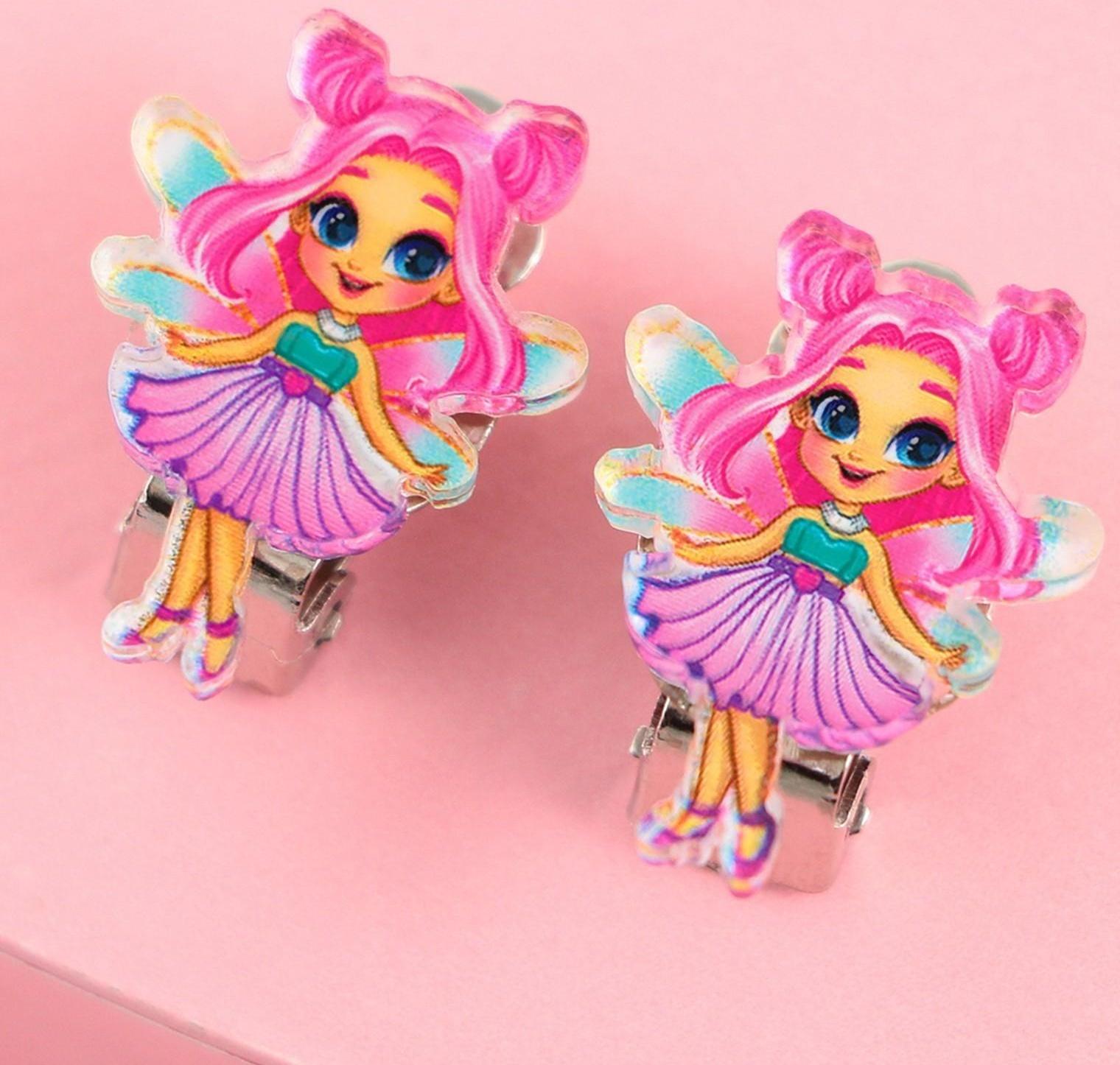 Серьги-клипсы детские «Милой леди»