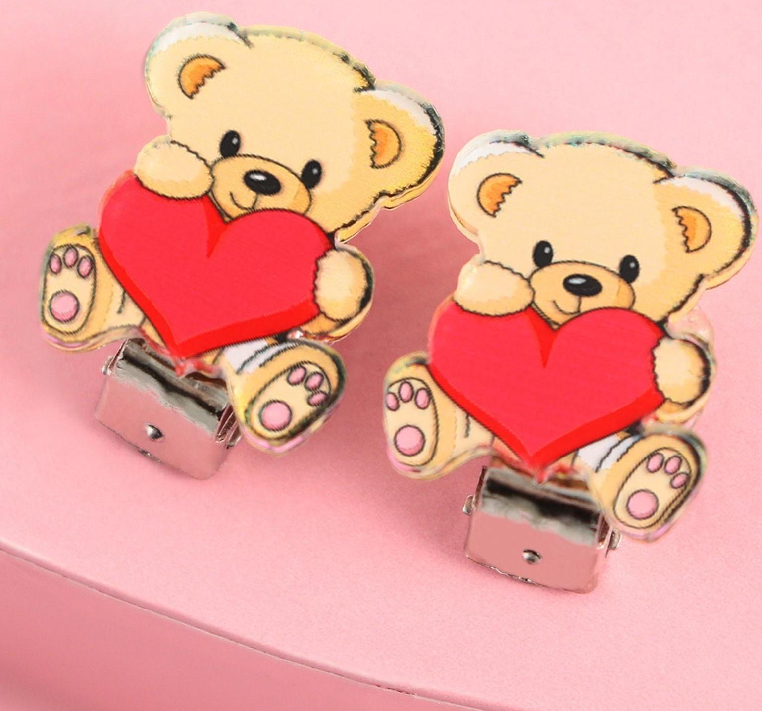 Серьги-клипсы детские «Для самой классной»