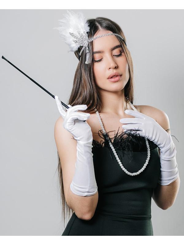 Карнавальный набор «Вечеринка» (повязка+бусы+перчатки+мундштук)