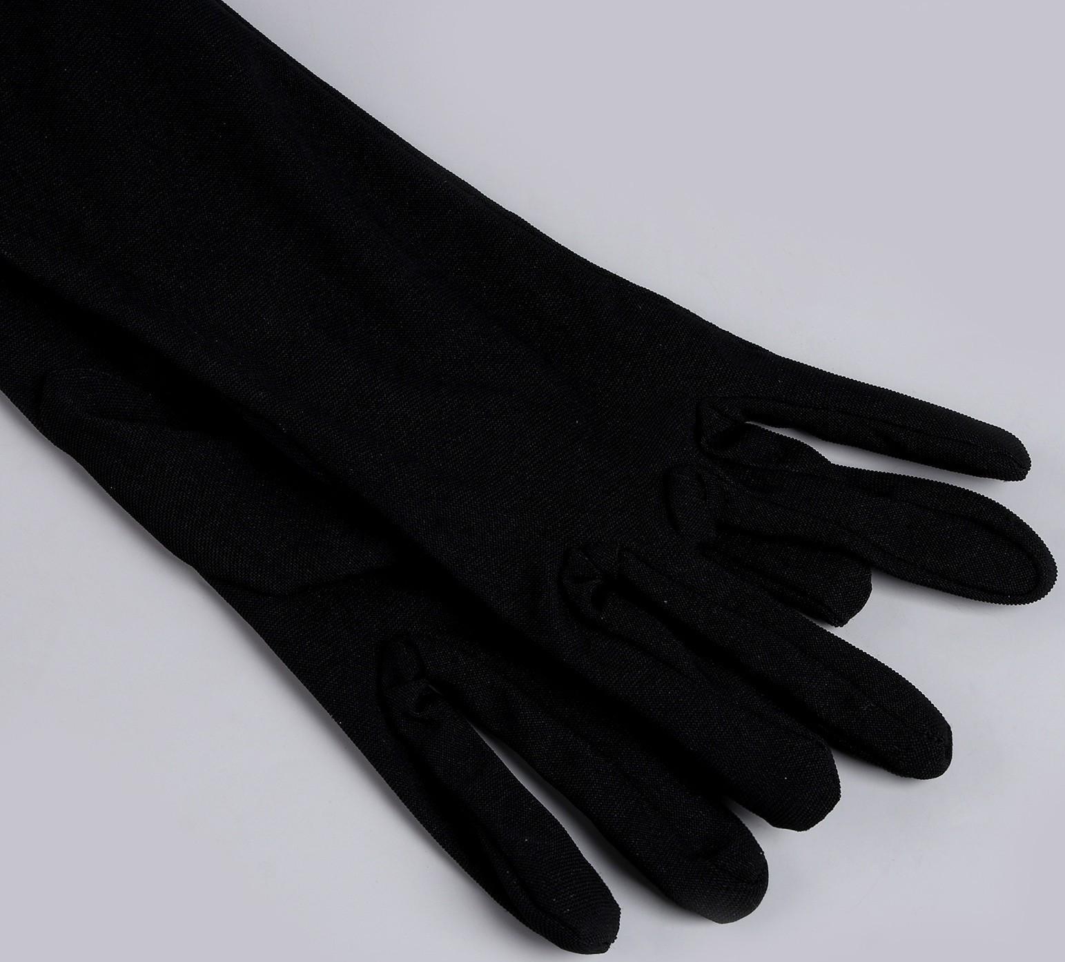 Карнавальный набор «Леди» (повязка+перчатки+серьги+бусы+мундштук)