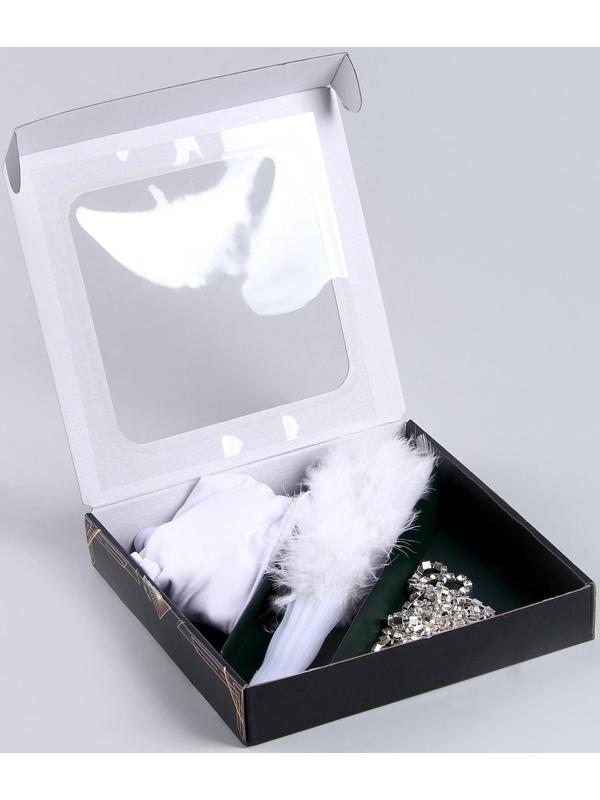 Карнавальный набор «Шик» (веер+перчатки+украшение на голову)