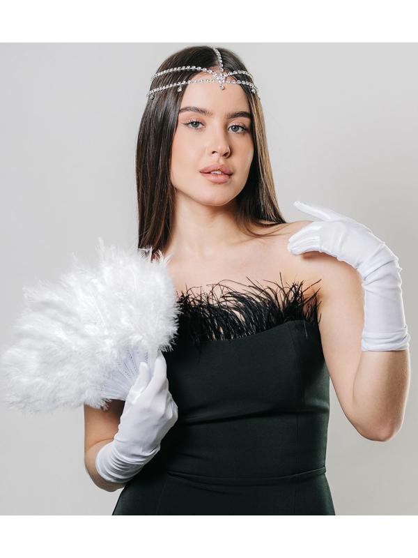 Карнавальный набор «Шик» (веер+перчатки+украшение на голову)