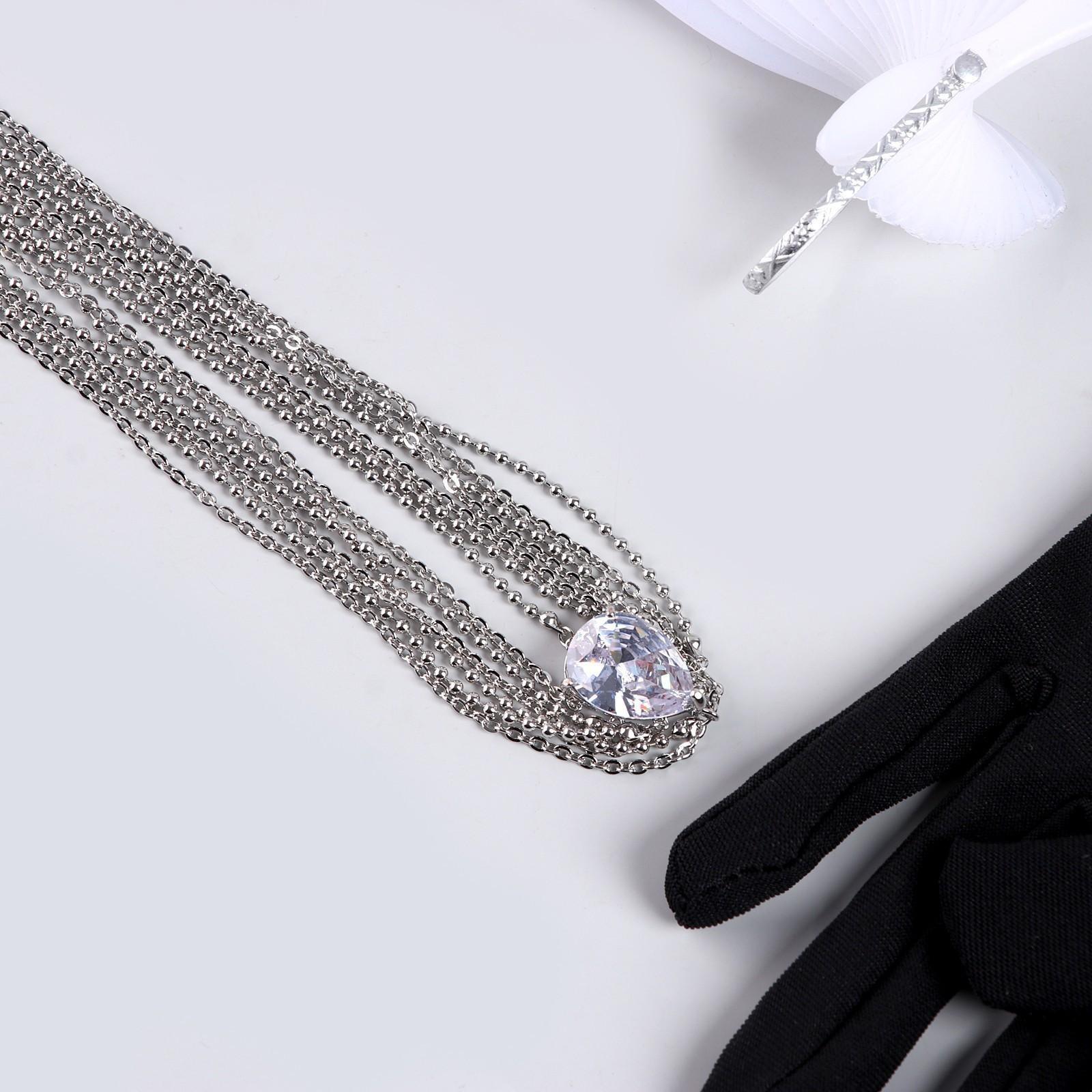 Карнавальный набор «Роскошь» (веер+перчатки+украшение на голову)