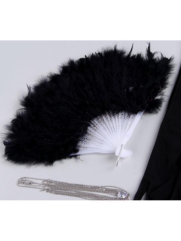 Карнавальный набор «Роскошь» (веер+перчатки+украшение на голову)