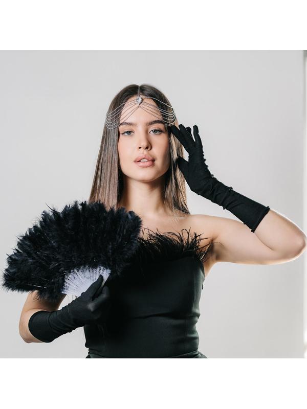 Карнавальный набор «Роскошь» (веер+перчатки+украшение на голову)