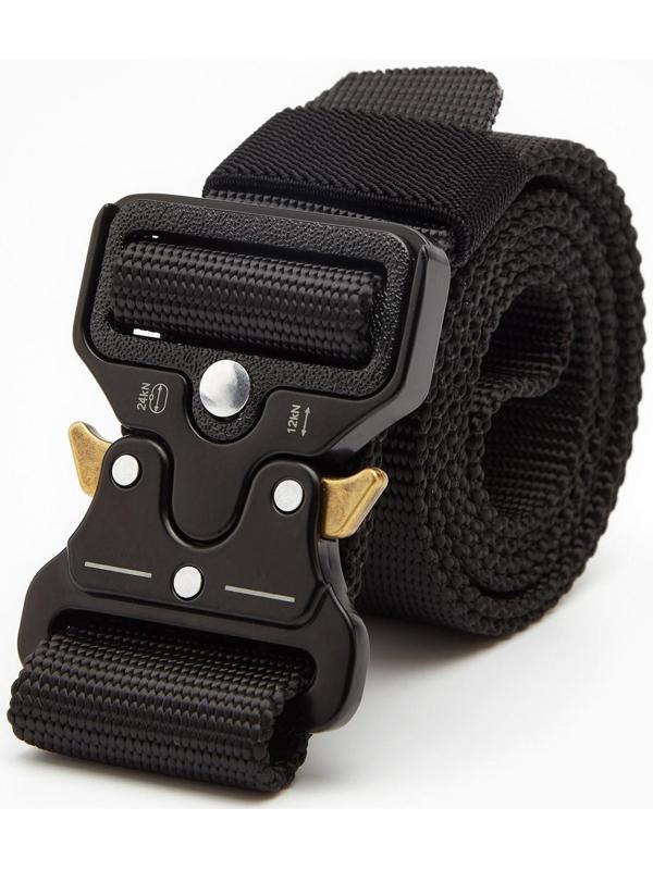 Ремень тактический, 125 см, ширина 3,7 см, черный
