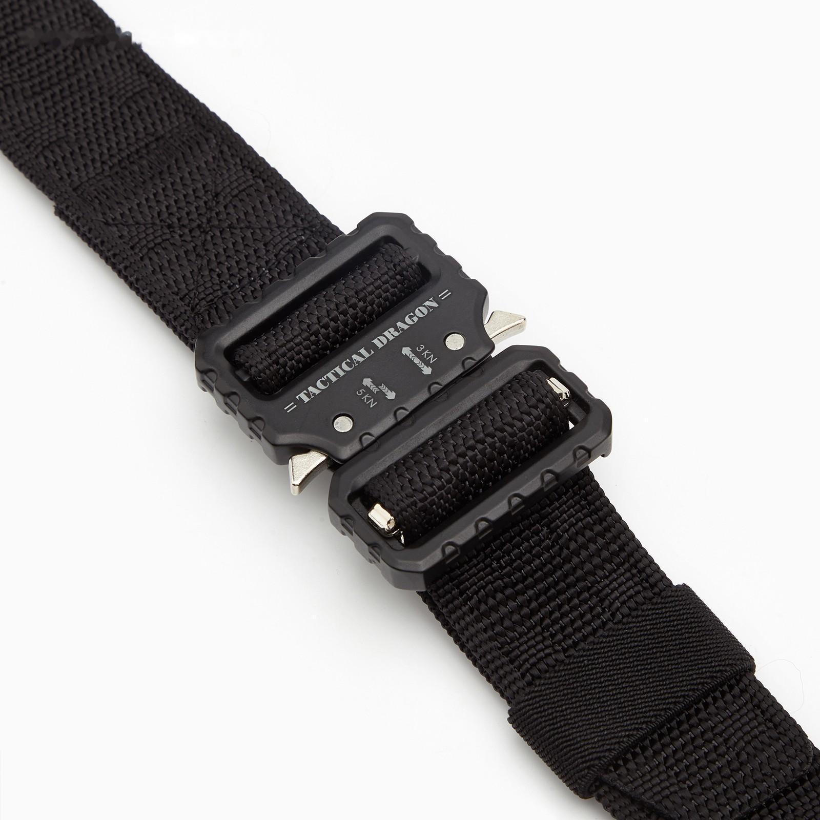 Ремень тактический, 125 см, ширина 3,7 см, черный