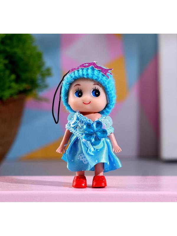 Кукла в шапочке и платье, 3 х 3 х 7 см, цвета микс