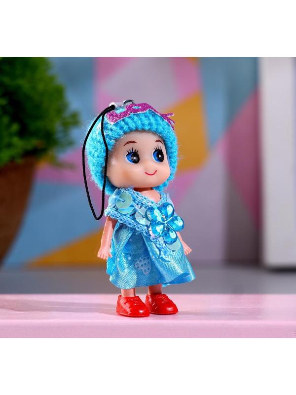 Кукла в шапочке и платье, 3 х 3 х 7 см, цвета микс
